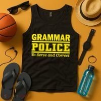 Grammar Police To Serve and Correct Tank Top thumb 4