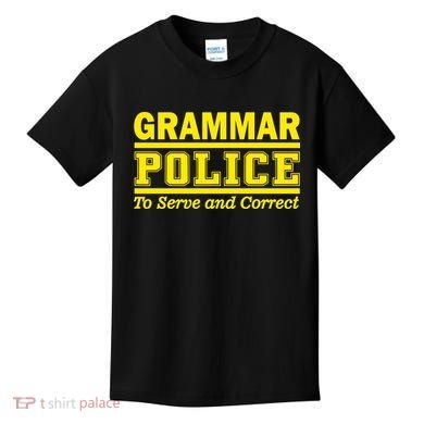 Grammar Police To Serve and Correct Kids T-Shirt