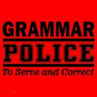 Grammar Police To Serve and Correct Santa Hat thumb 1