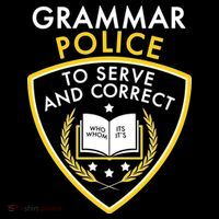 Grammar Police To Serve And Correct Funny USA-Made Doggie Bandana thumb 2