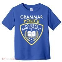 Grammar Police To Serve And Correct Funny Toddler T-Shirt thumb 0
