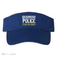 Grammar Police To Serve And Correct Funny Meme Visor thumb 0