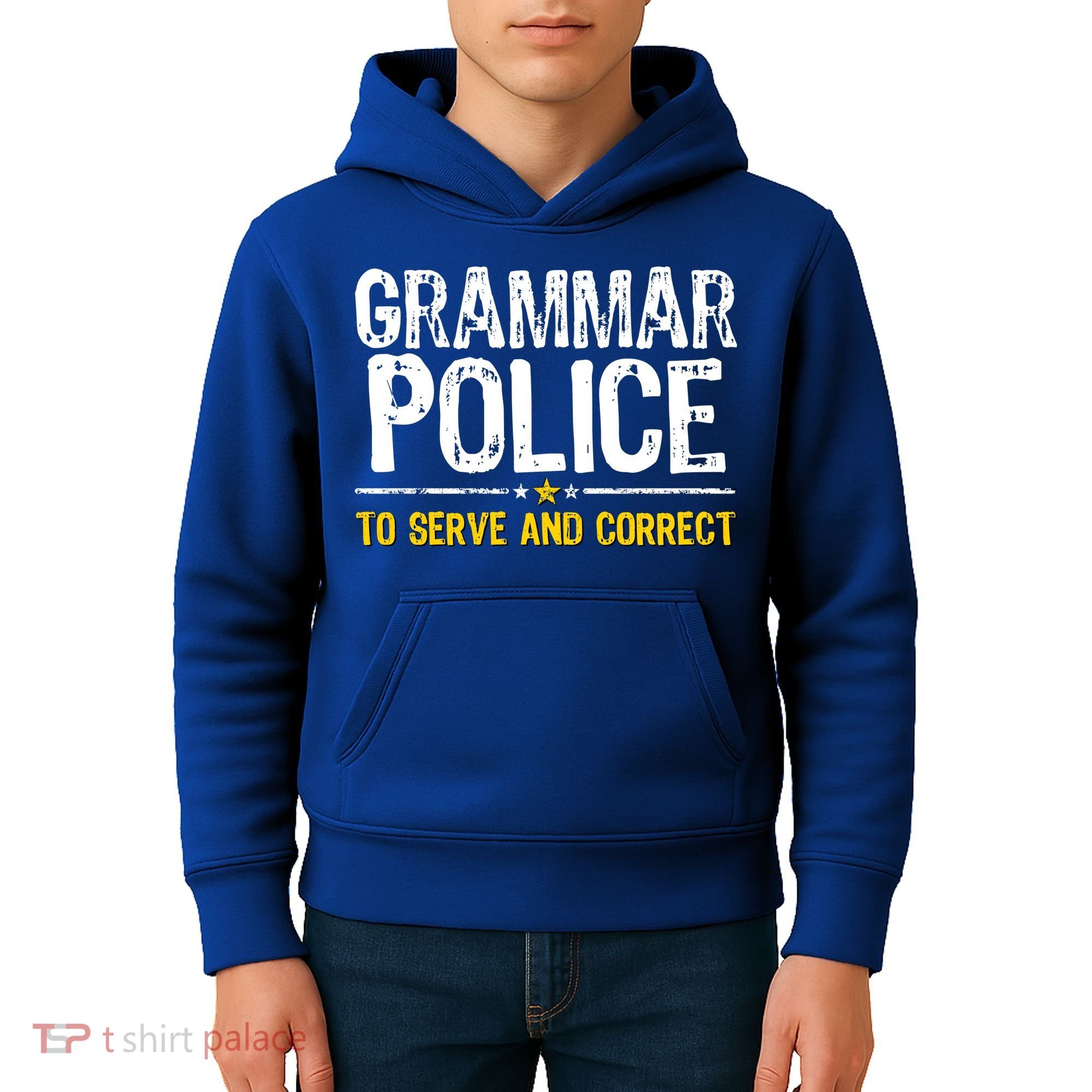 Grammar Police To Serve And Correct Funny Meme Kids Hoodie