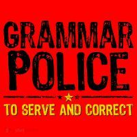 Grammar Police To Serve And Correct Funny Meme Santa Hat thumb 1