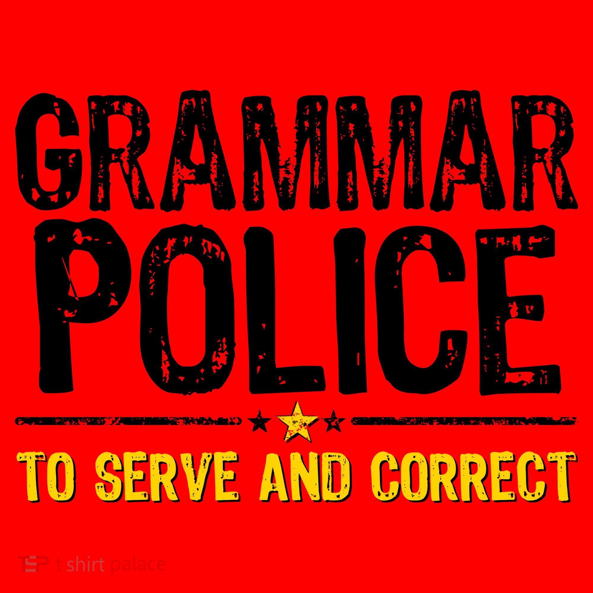 Grammar Police To Serve And Correct Funny Meme Santa Hat