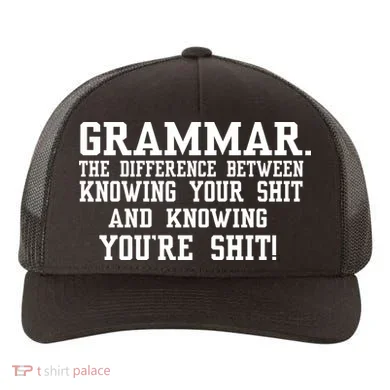 GRAMMAR The Differences Yupoong Adult 5-Panel Trucker Hat