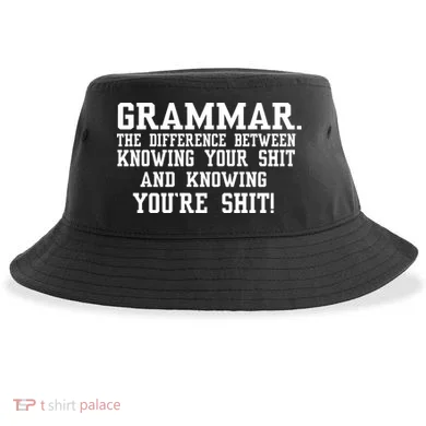GRAMMAR The Differences Sustainable Bucket Hat