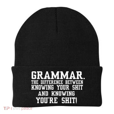 GRAMMAR The Differences Beanie
