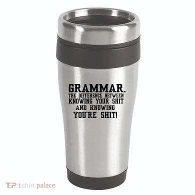 GRAMMAR The Differences 16oz Travel Tumbler