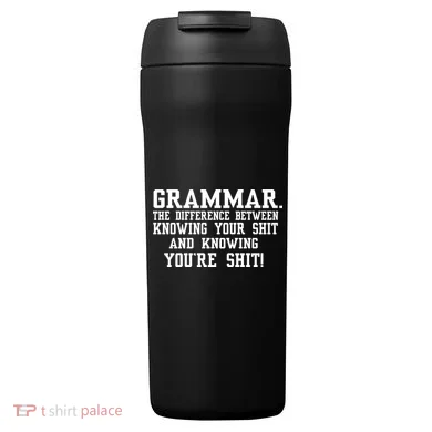 GRAMMAR The Differences 24oz Duet Stainless Steel Tumbler