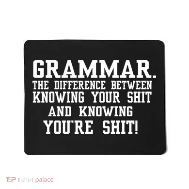 GRAMMAR The Differences Mousepad