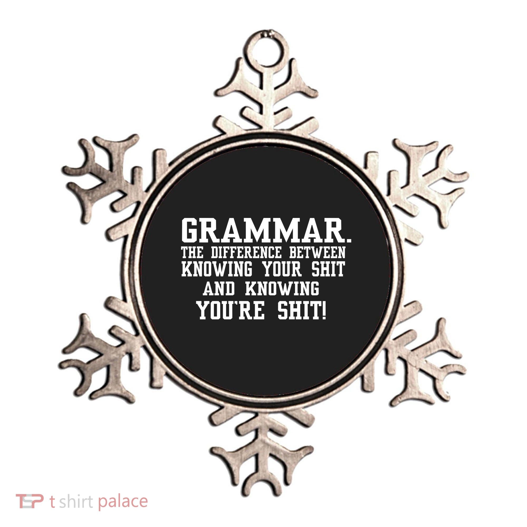 GRAMMAR The Differences Ornament