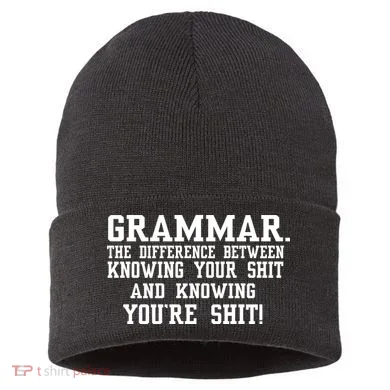 GRAMMAR The Differences Sustainable Knit Beanie