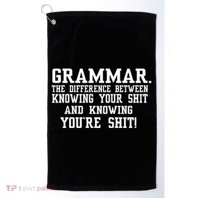 GRAMMAR The Differences Golf Towel