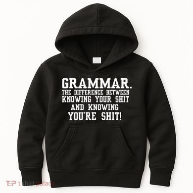GRAMMAR The Differences Kids Hoodie