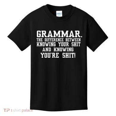 GRAMMAR The Differences Kids T-Shirt