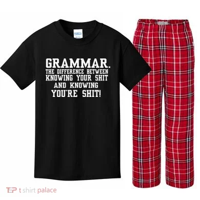 GRAMMAR The Differences Kids Plaid Pajama Set