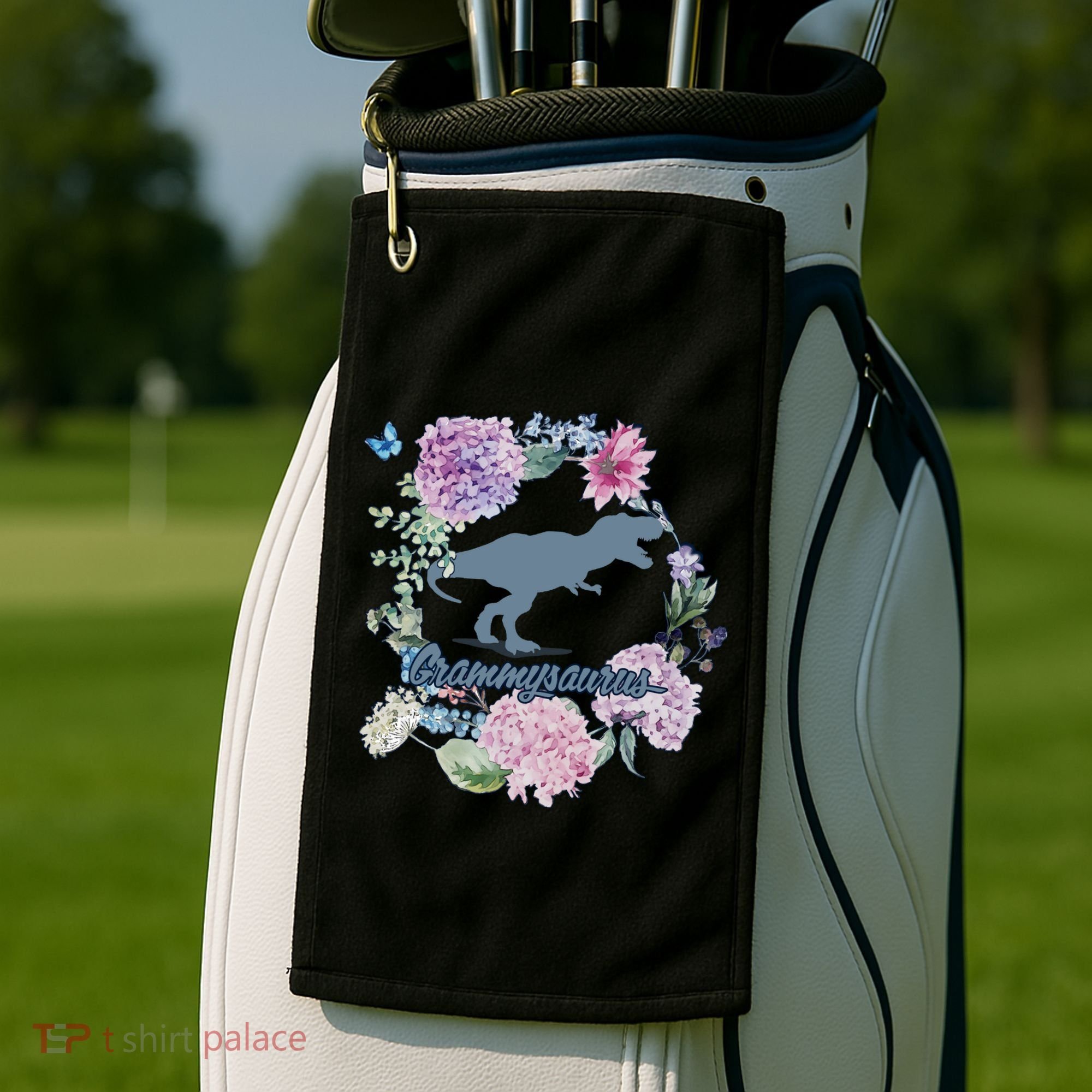 Grammysaurus Dinosaur Grammy Saurus Golf Towel