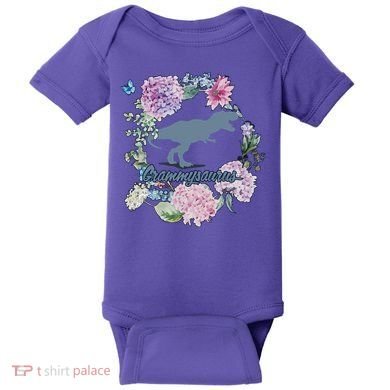 Grammysaurus Dinosaur Grammy Saurus Baby Bodysuit