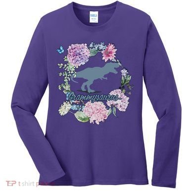 Grammysaurus Dinosaur Grammy Saurus Women's Long Sleeve Shirt