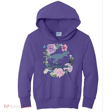 Grammysaurus Dinosaur Grammy Saurus Kids Hoodie