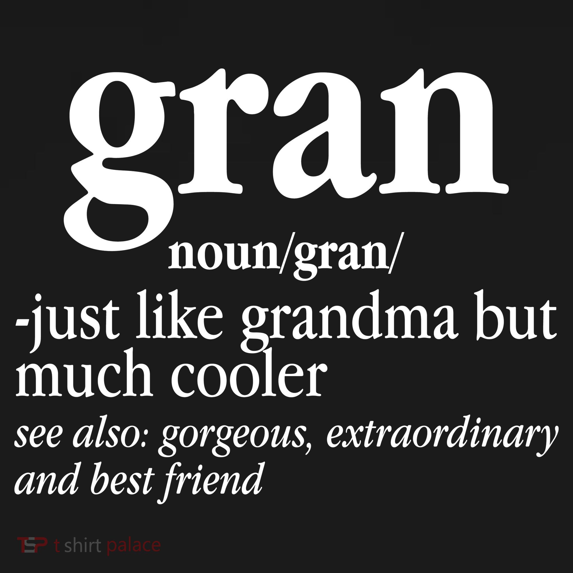 Gran Funny Definition Grandmother Button