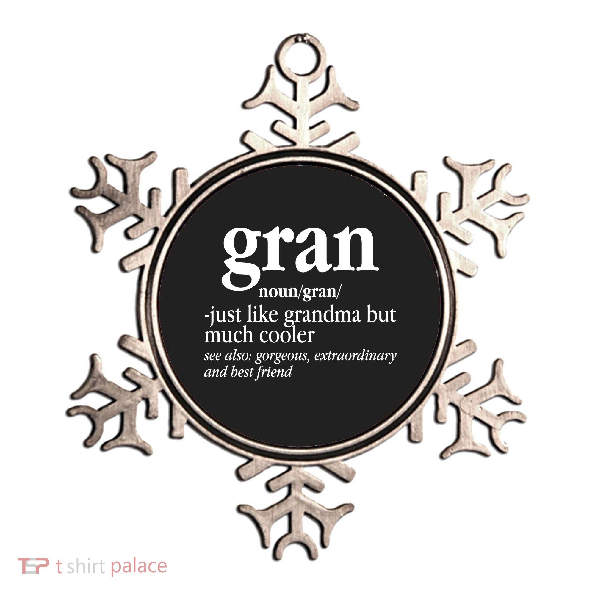 Gran Funny Definition Grandmother Ornament