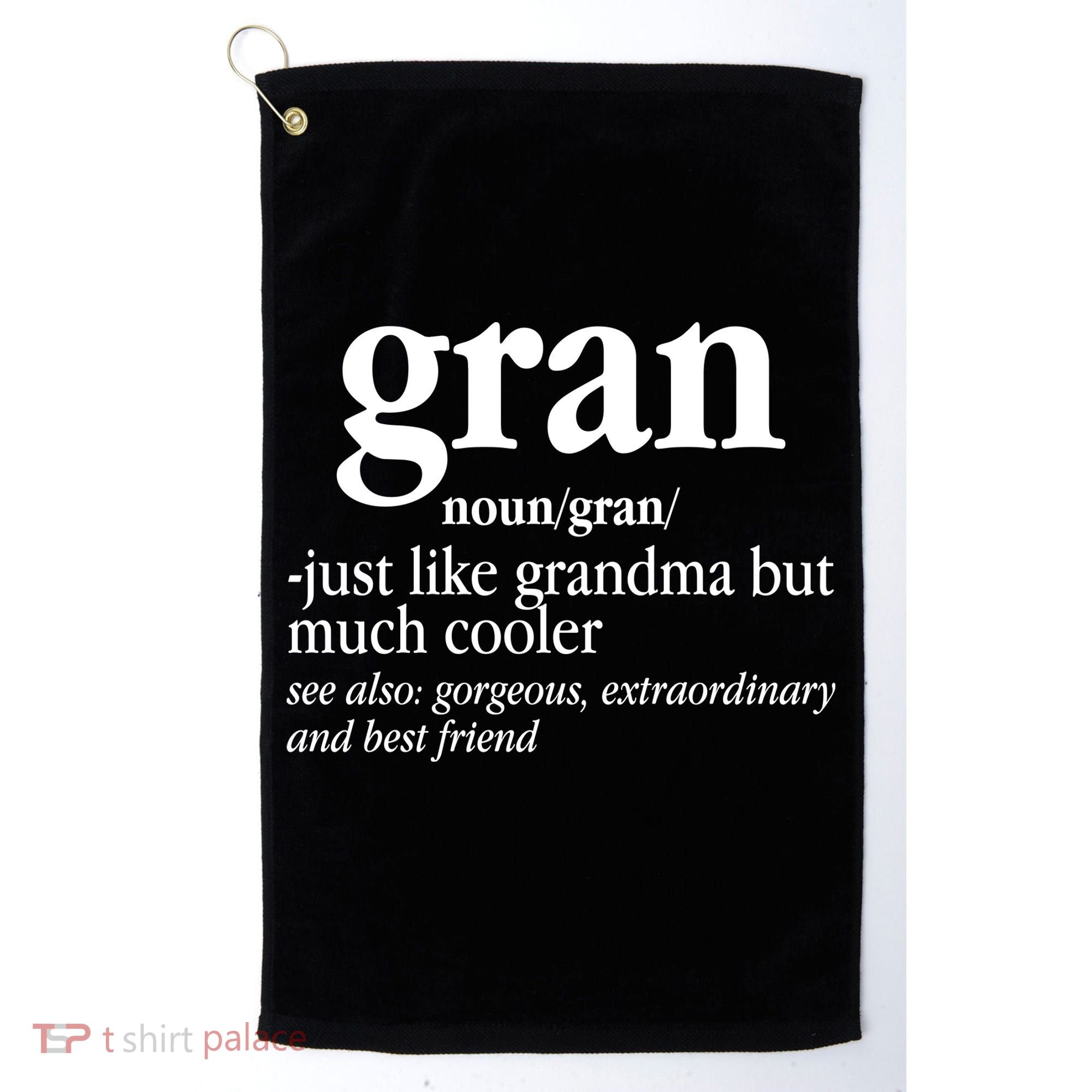Gran Funny Definition Grandmother Golf Towel