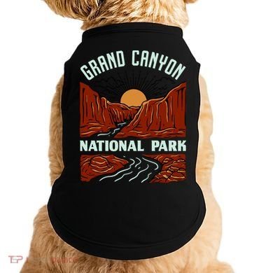 Grand Canyon National Park Illustration Doggie Tank