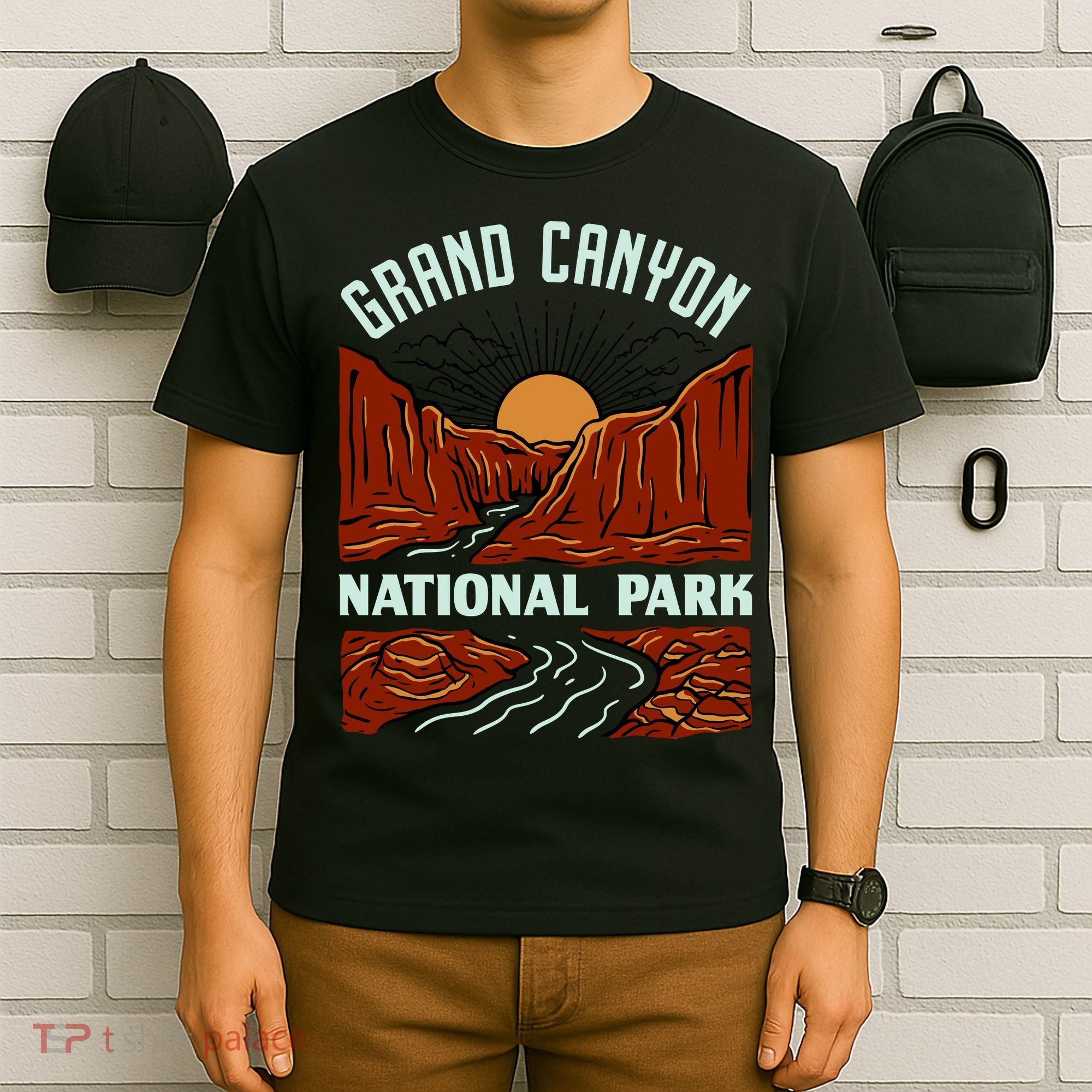 Grand Canyon National Park Illustration T-Shirt
