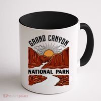 Grand Canyon National Park Illustration Coffee Mug thumb 1
