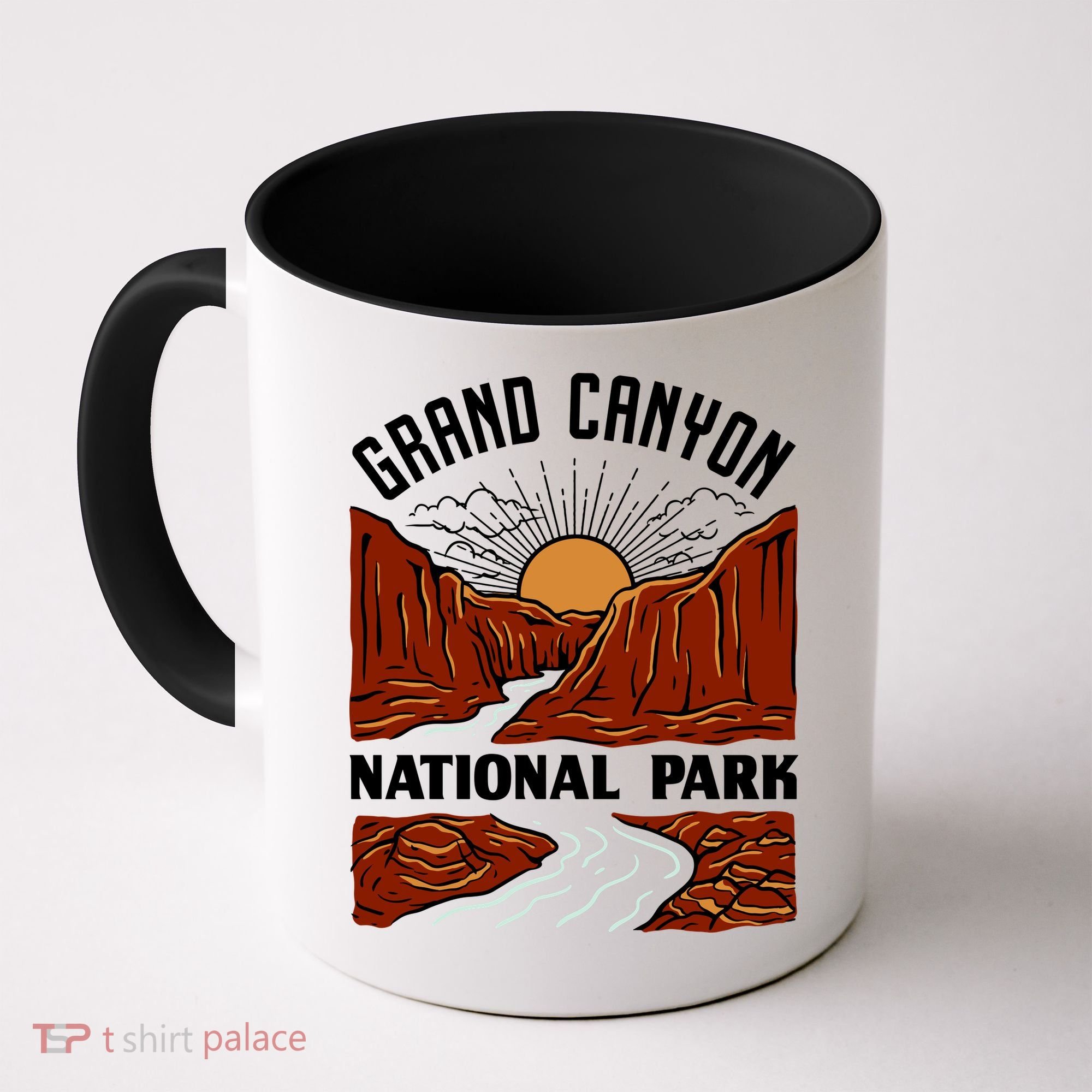 Grand Canyon National Park Illustration Coffee Mug