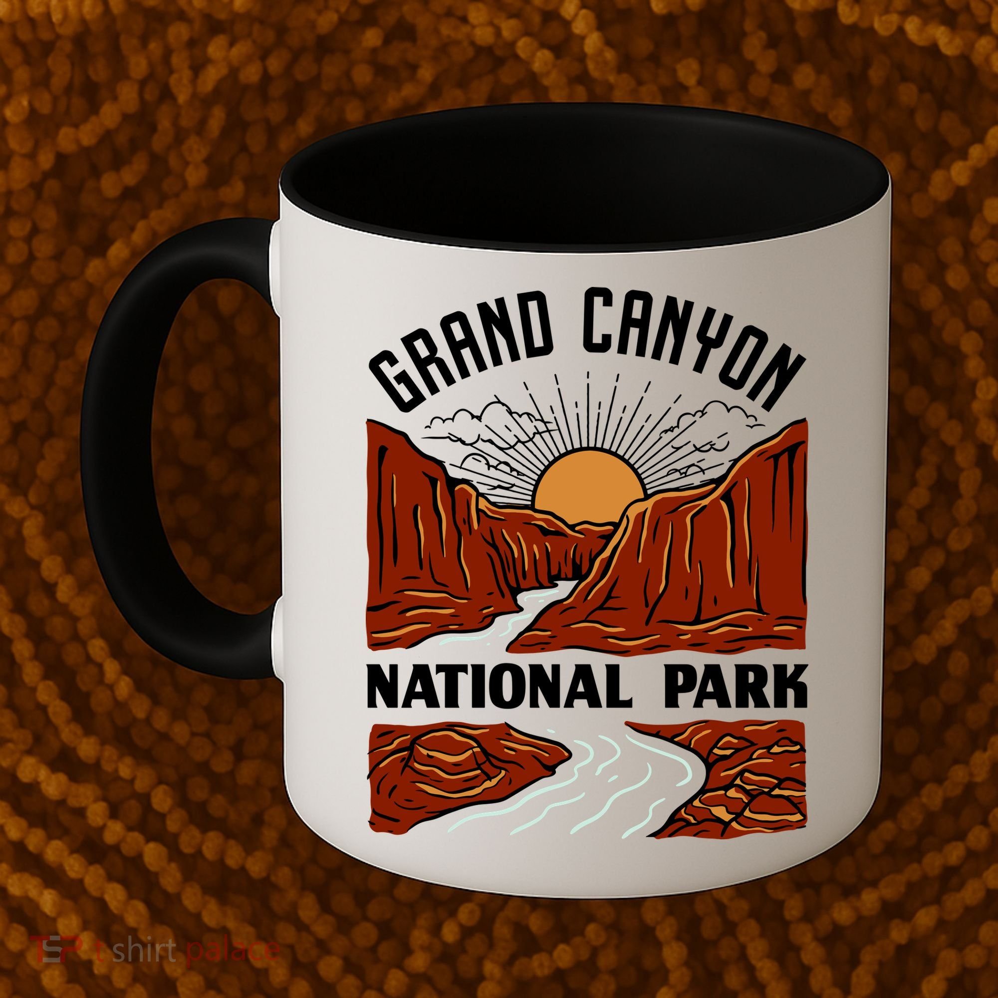 Grand Canyon National Park Illustration Coffee Mug