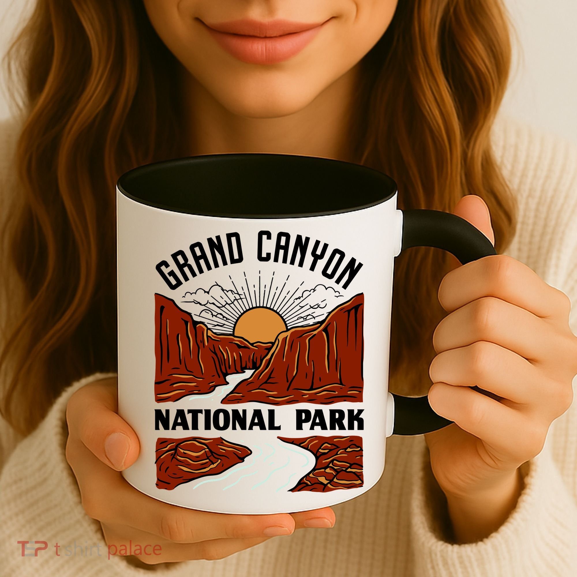 Grand Canyon National Park Illustration Coffee Mug