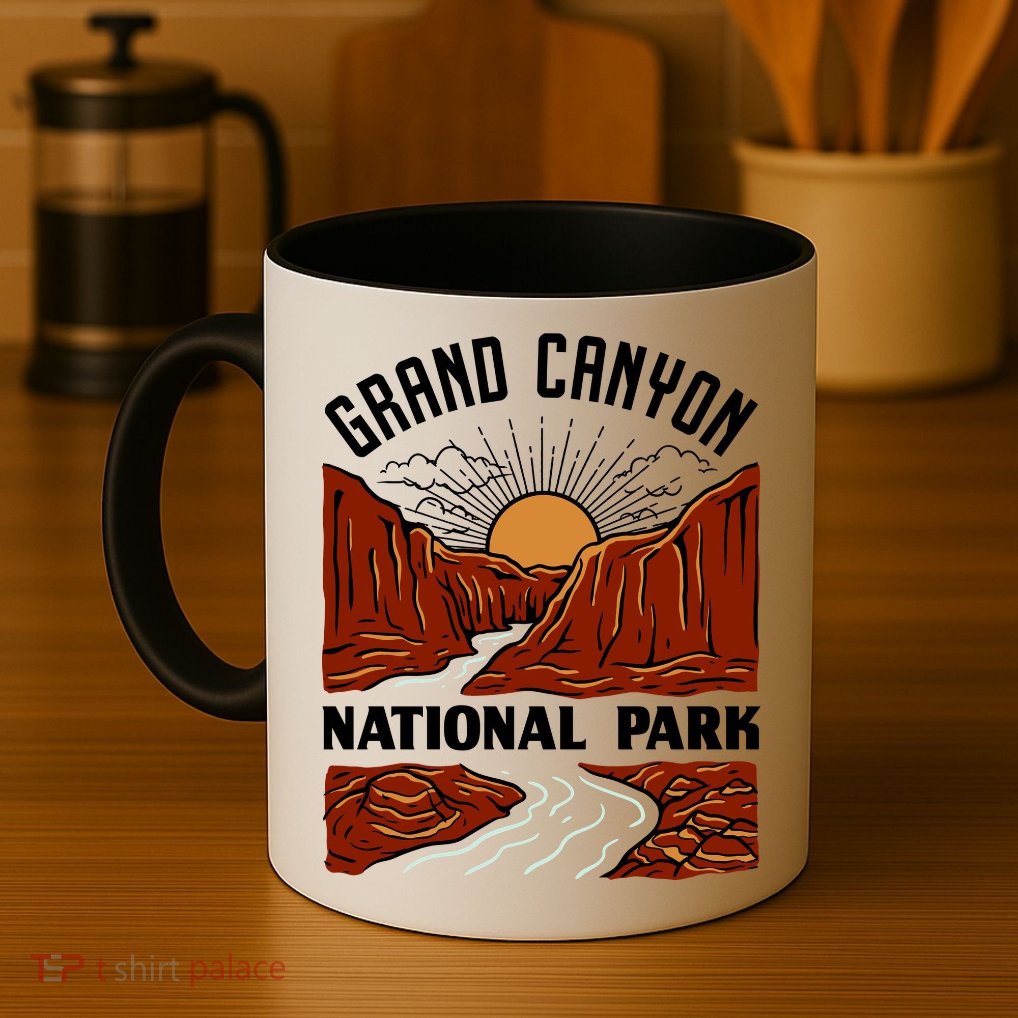Grand Canyon National Park Illustration Coffee Mug