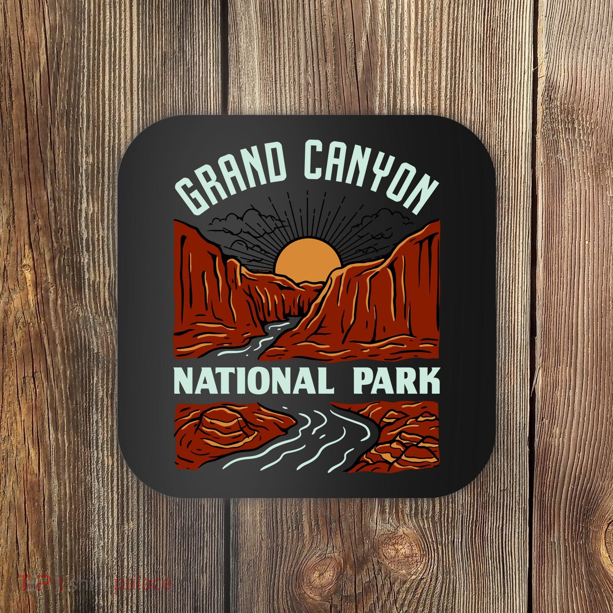 Grand Canyon National Park Illustration Coaster