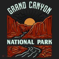 Grand Canyon National Park Illustration Hat thumb 2
