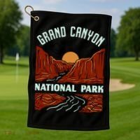 Grand Canyon National Park Illustration Golf Towel thumb 1