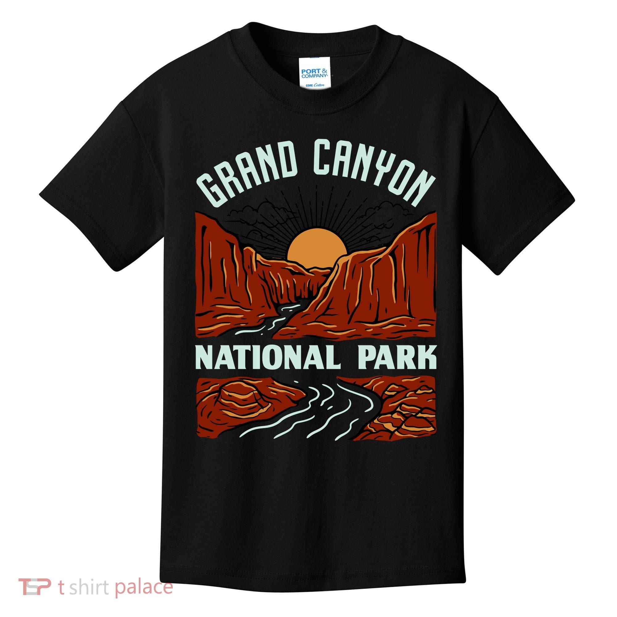 Grand Canyon National Park Illustration Kids T-Shirt