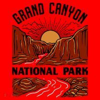 Grand Canyon National Park Illustration Santa Hat thumb 1