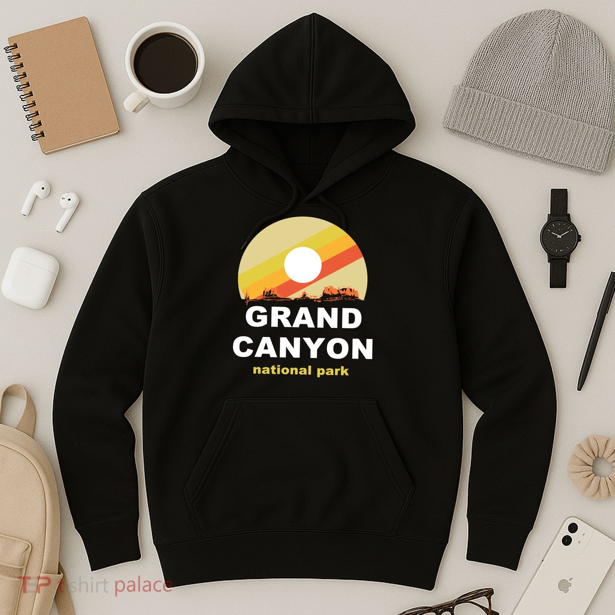 Grand Canyon National Park Retro Logo Hoodie