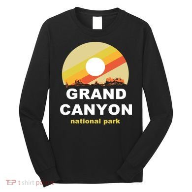 Grand Canyon National Park Retro Logo Long Sleeve Shirt