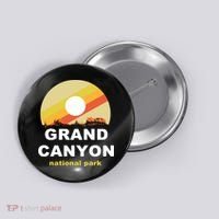 Grand Canyon National Park Retro Logo Button thumb 0