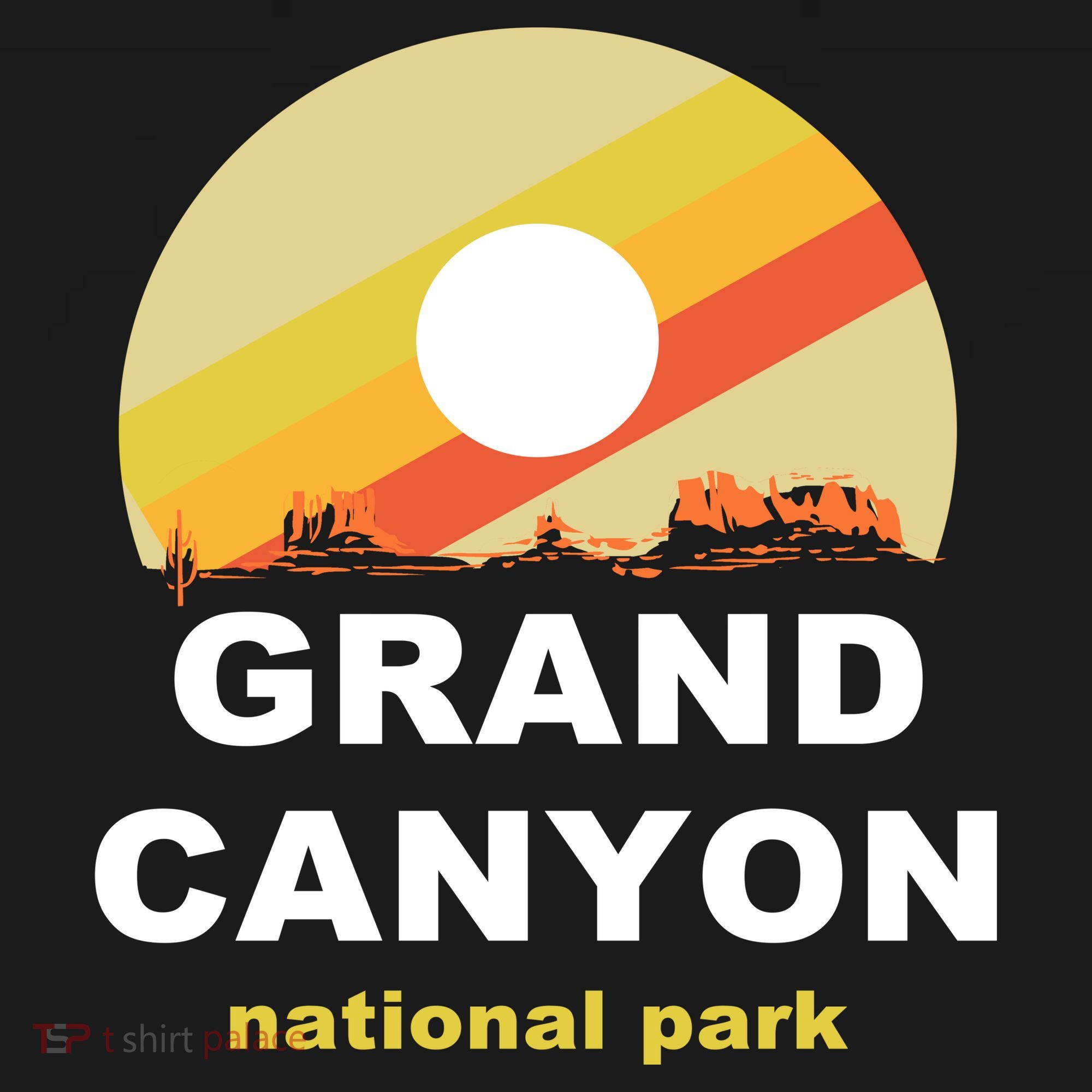 Grand Canyon National Park Retro Logo Bucket Hat
