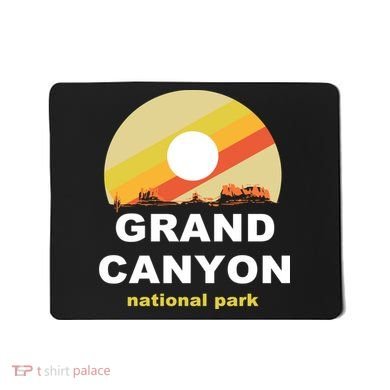 Grand Canyon National Park Retro Logo Mousepad