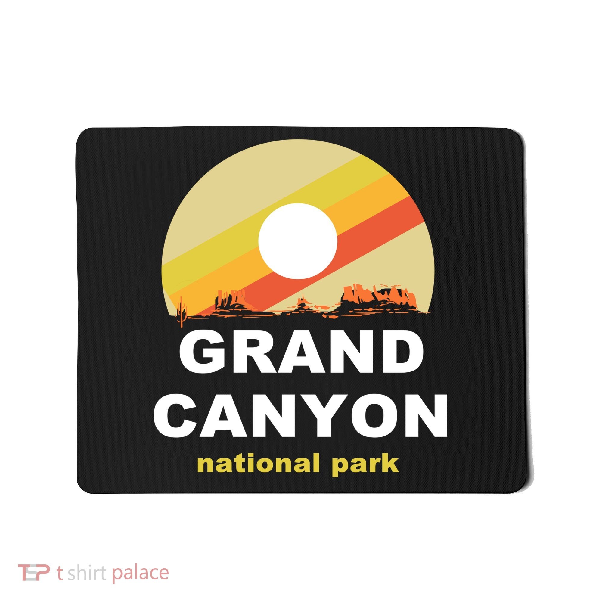 Grand Canyon National Park Retro Logo Mousepad