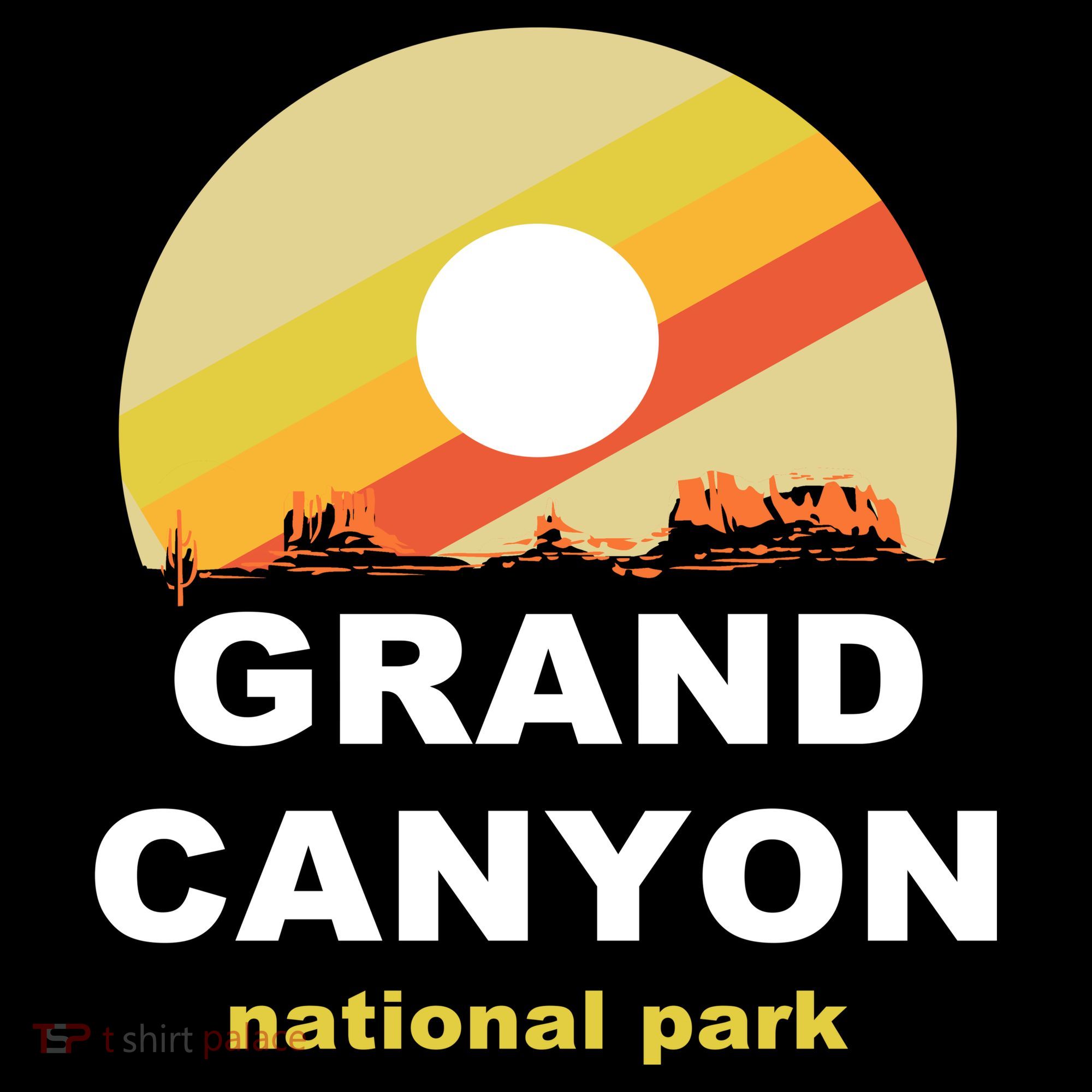 Grand Canyon National Park Retro Logo Mousepad