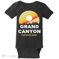 Grand Canyon National Park Retro Logo Baby Bodysuit thumb 0
