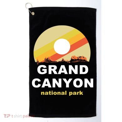 Grand Canyon National Park Retro Logo Golf Towel