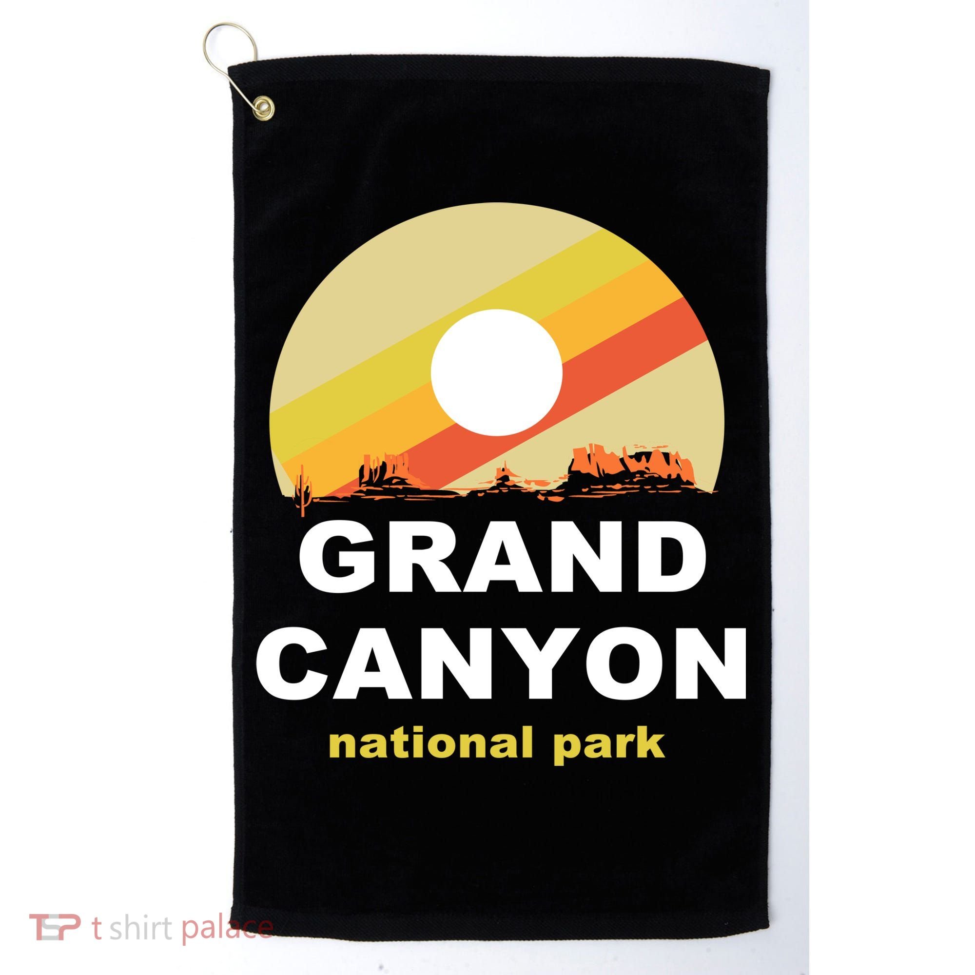 Grand Canyon National Park Retro Logo Golf Towel